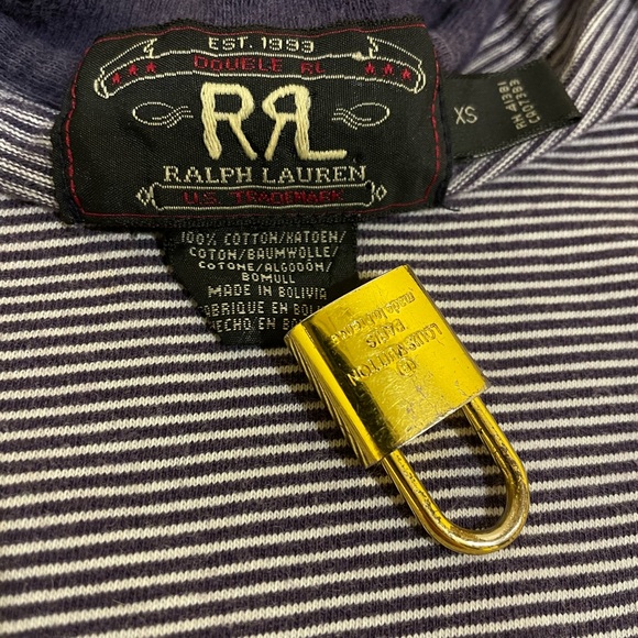 Double RL RRL Polo Ralph Lauren Striped T-Shirt - Picture 4 of 4